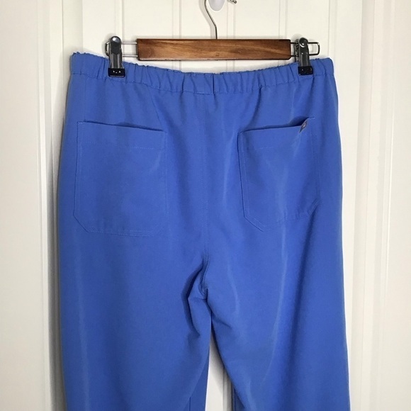 Figs Pisco Basic Scrub Pants in Ceil Blue. - Picture 6 of 12
